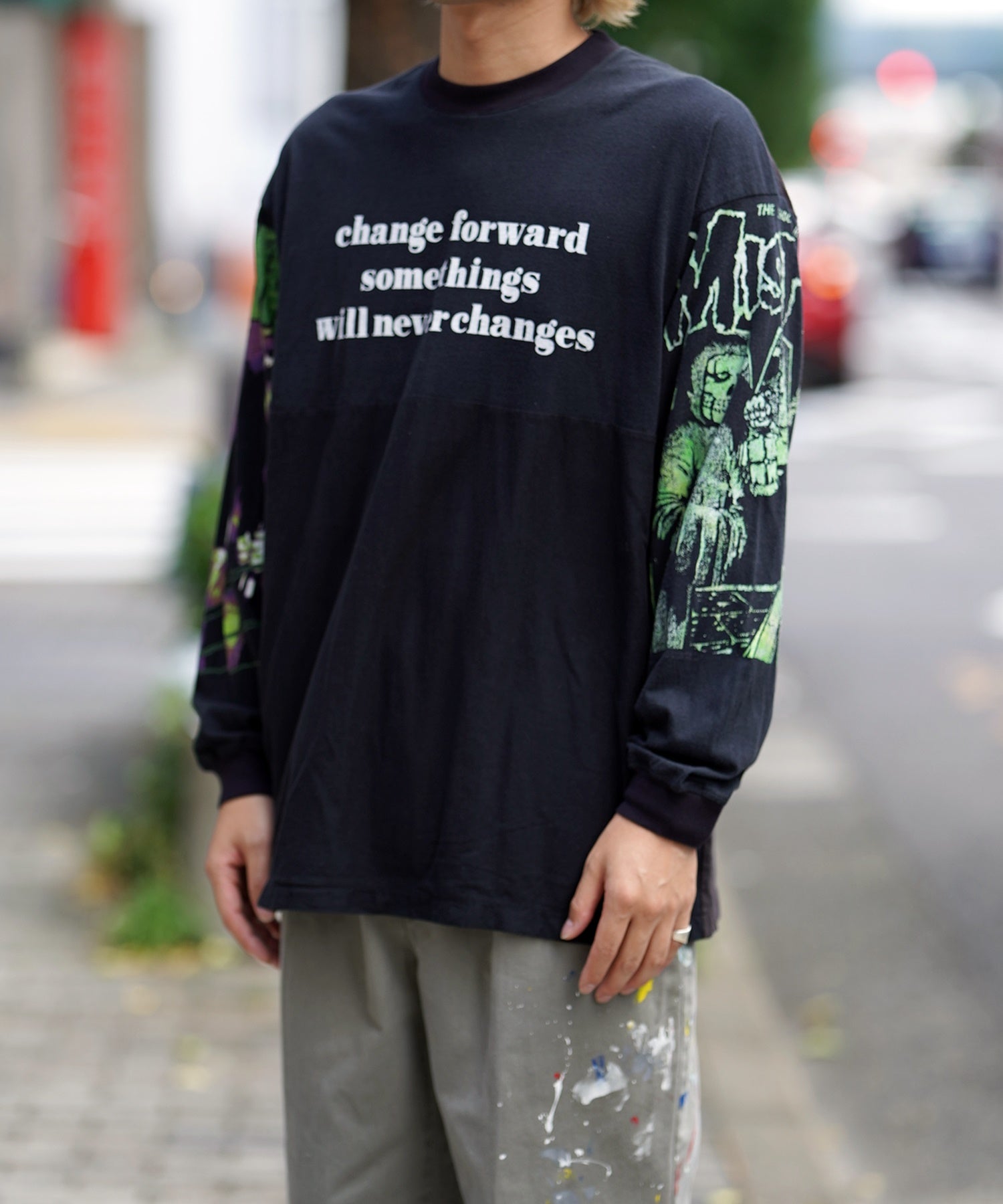 CHANGES チェンジーズ REMAKE L/S T-shirt B-03 リメイク L/S Tシャツ-03 – GARROT STORE