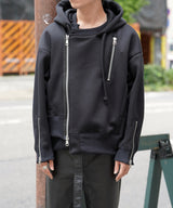ASYMMETRIC ZIP HOODIE