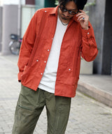 L/S GUAYABERA "REJILLADA"-ORA