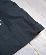 L/S GUAYABERA "REJILLADA"-BLKWH