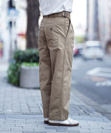 60s ITALIAN NAVY BELTED TROUSERS DEAD STOCK