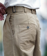 60s ITALIAN NAVY BELTED TROUSERS DEAD STOCK