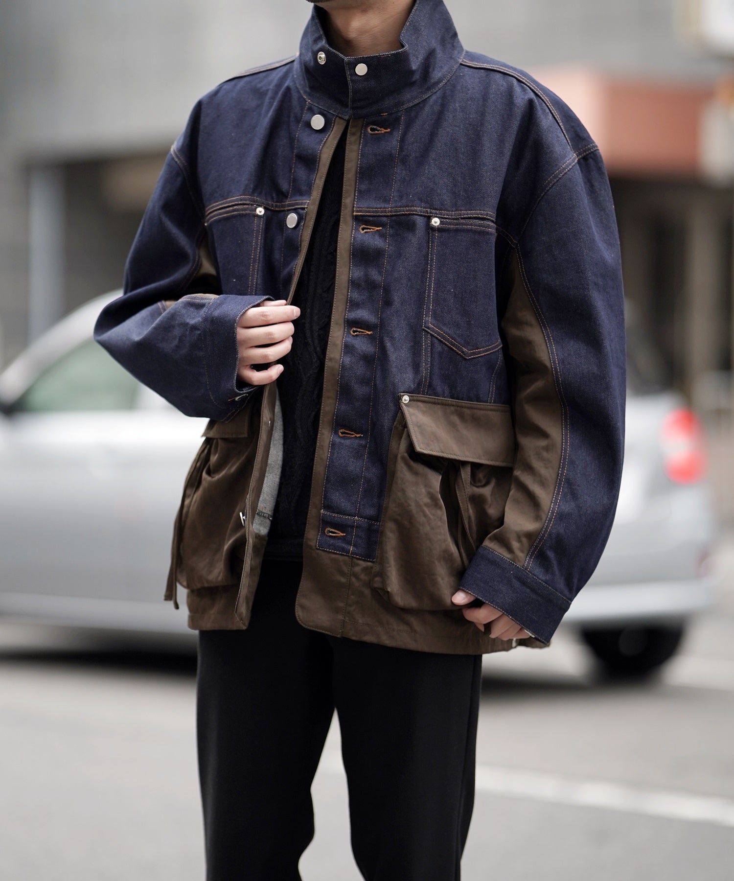 DENIM DOCKING JACKET アメリ ジャケット-