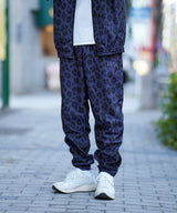 YOI YOI GION LEOPARD PRINT TRACK PANTS