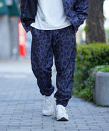 YOI YOI GION LEOPARD PRINT TRACK PANTS
