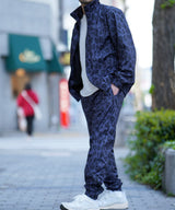 YOI YOI GION LEOPARD PRINT TRACK PANTS