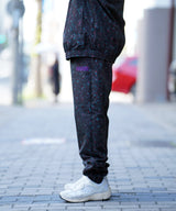 YOI YOI GION LEOPARD PRINT TRACK PANTS