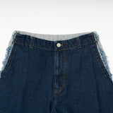 WASHED DOCKING DENIM PANTS