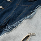 WASHED DOCKING DENIM BLOUSON
