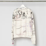 PRINT FABRIC SWEAT SHIRTS