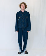 WASHED DOCKING DENIM PANTS