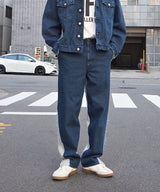 WASHED DOCKING DENIM PANTS