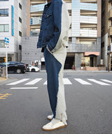 WASHED DOCKING DENIM PANTS