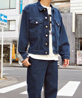 WASHED DOCKING DENIM BLOUSON