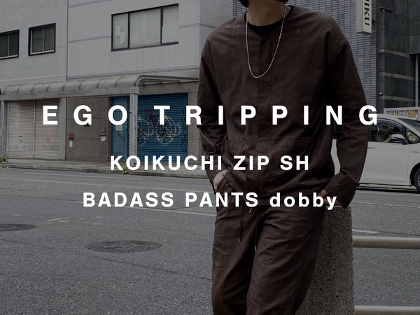 EGO TRIPPING KOIKUCHI ZIP SH, BADASS PANTS dobby