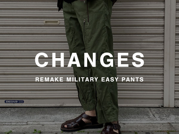 CHANGES / REMAKE MILITARY EASY PANTS-US