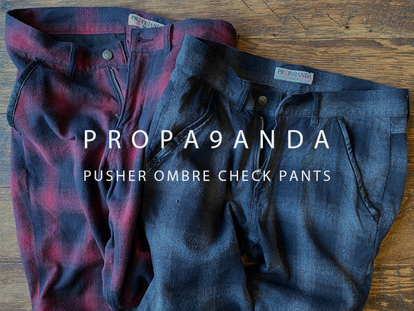 PROPA9ANDA / PUSHER OMBRE CHECK PANTS