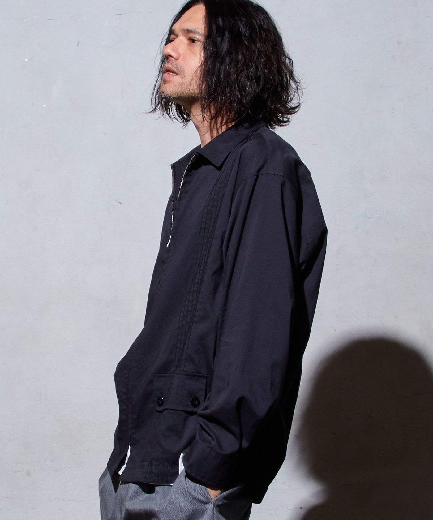 EGO TRIPPING エゴトリッピング / ZIP TUCK SHIRT ジップタック
