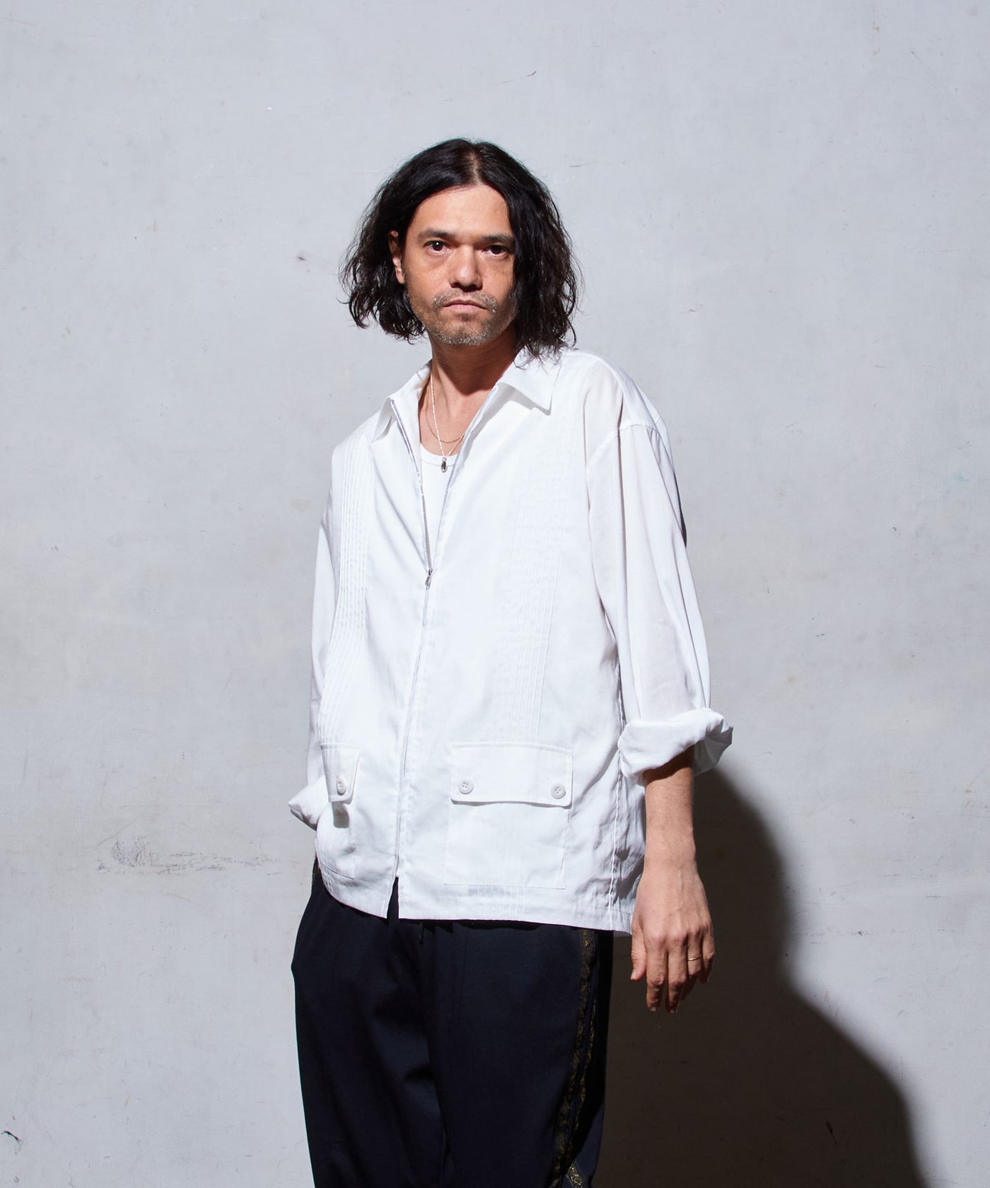 新品未使用品！  EGO TRIPPING ZIP-SHIRTS 48 EGO TRIPPING エゴトリッピング / ZIP TUCK SHIRT ジップタック