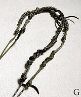 NARROW ROPE LEATHER MIX
