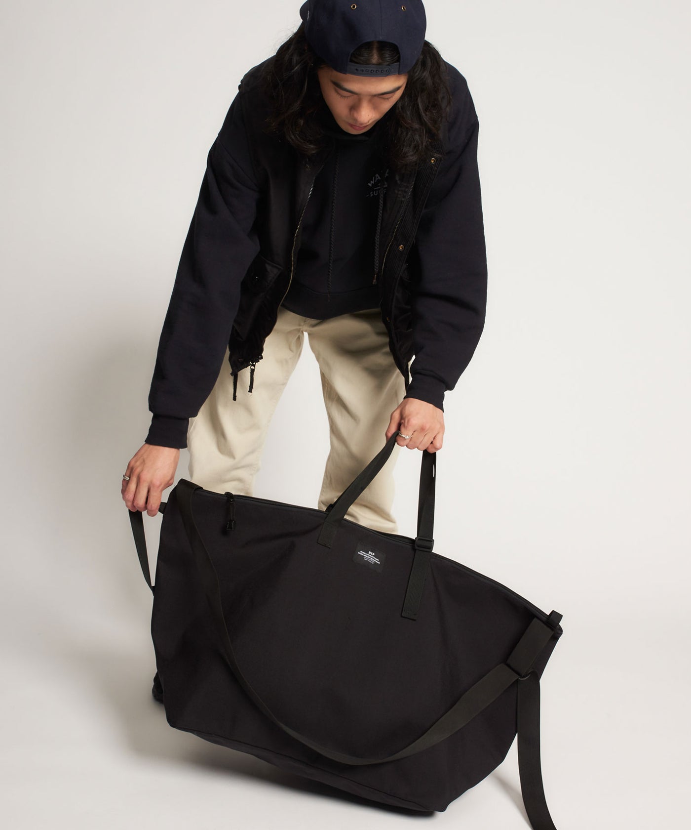 BAGSINPROGRESS / Traveler Duffer Large BLACK NYLON CANVAS バッグ