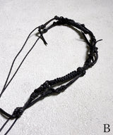 NARROW ROPE LEATHER MIX