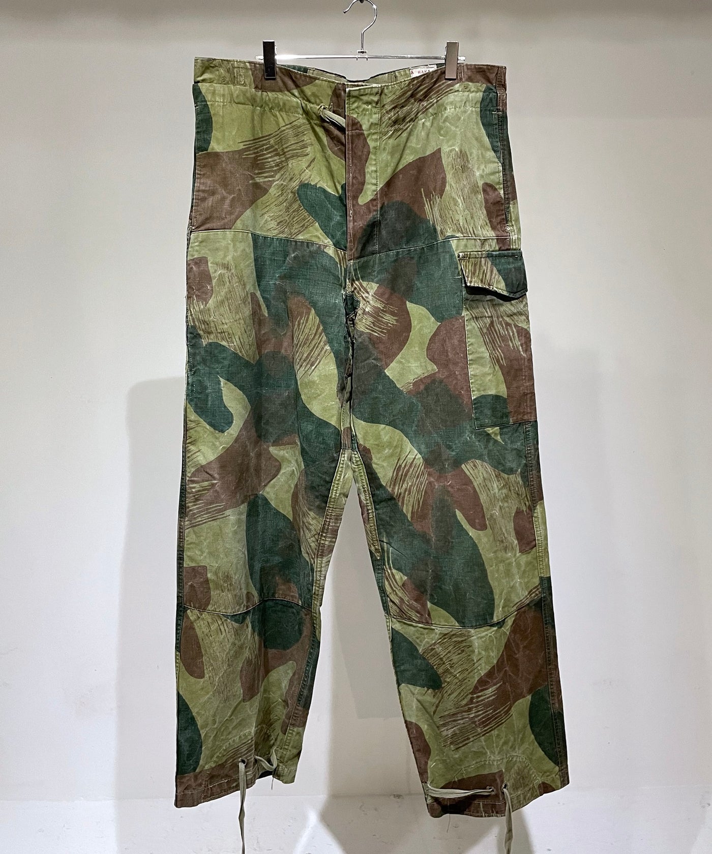 オランダ　ブラッシュカモ MINT】Belgian Army 50's Brushstroke Camouflage Trousers 実物