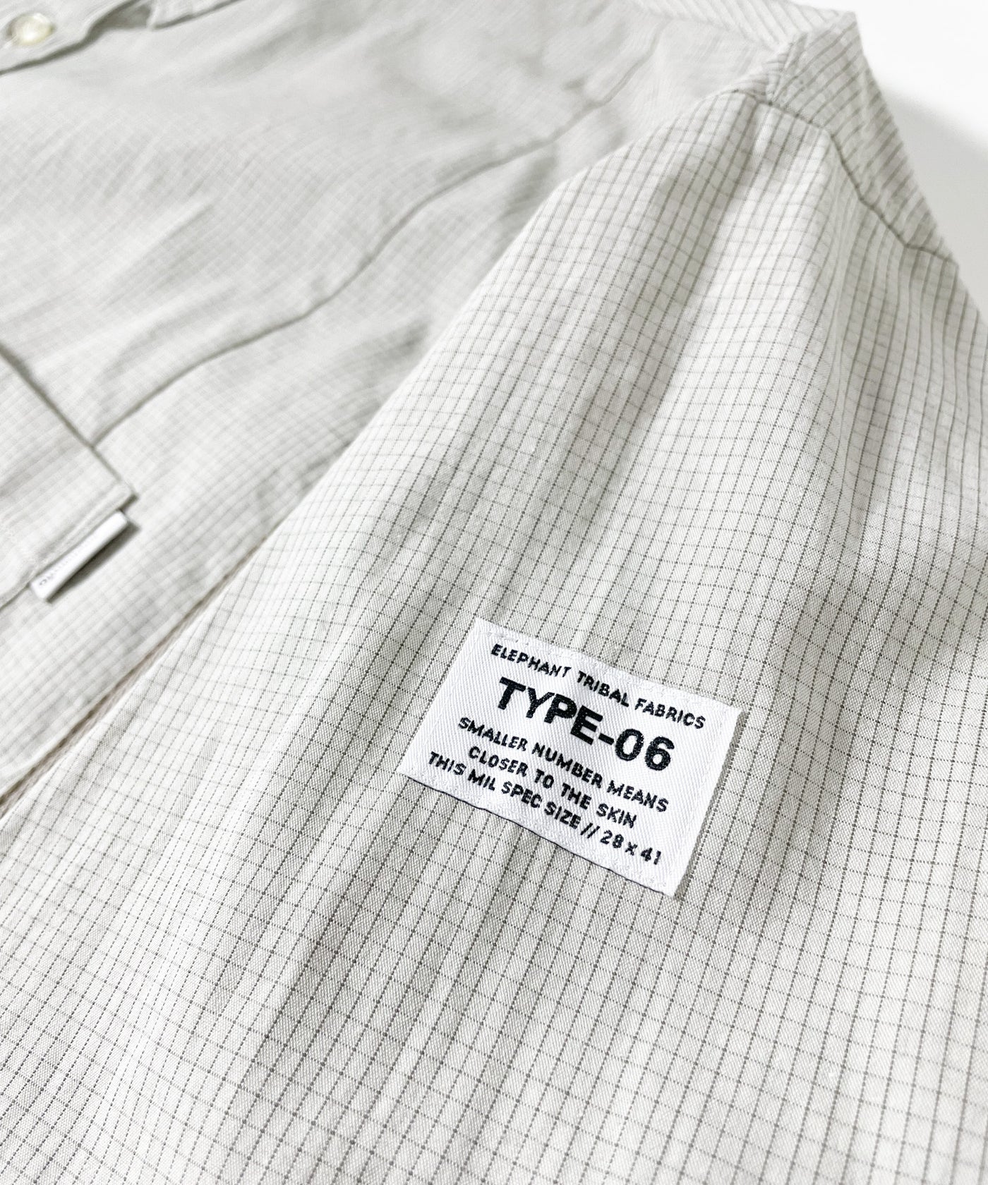 elephant TRIBAL fabrics / Hunting BD Check Shirt