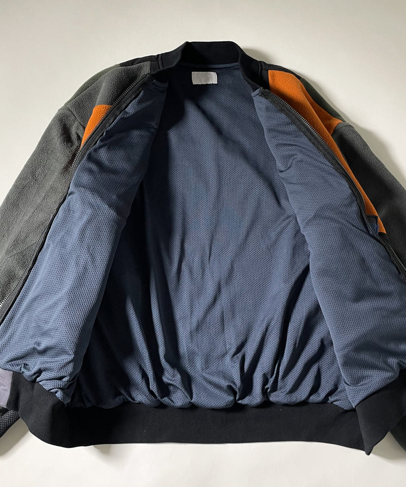 SWITCHING FLEECE BOMBER JACKET