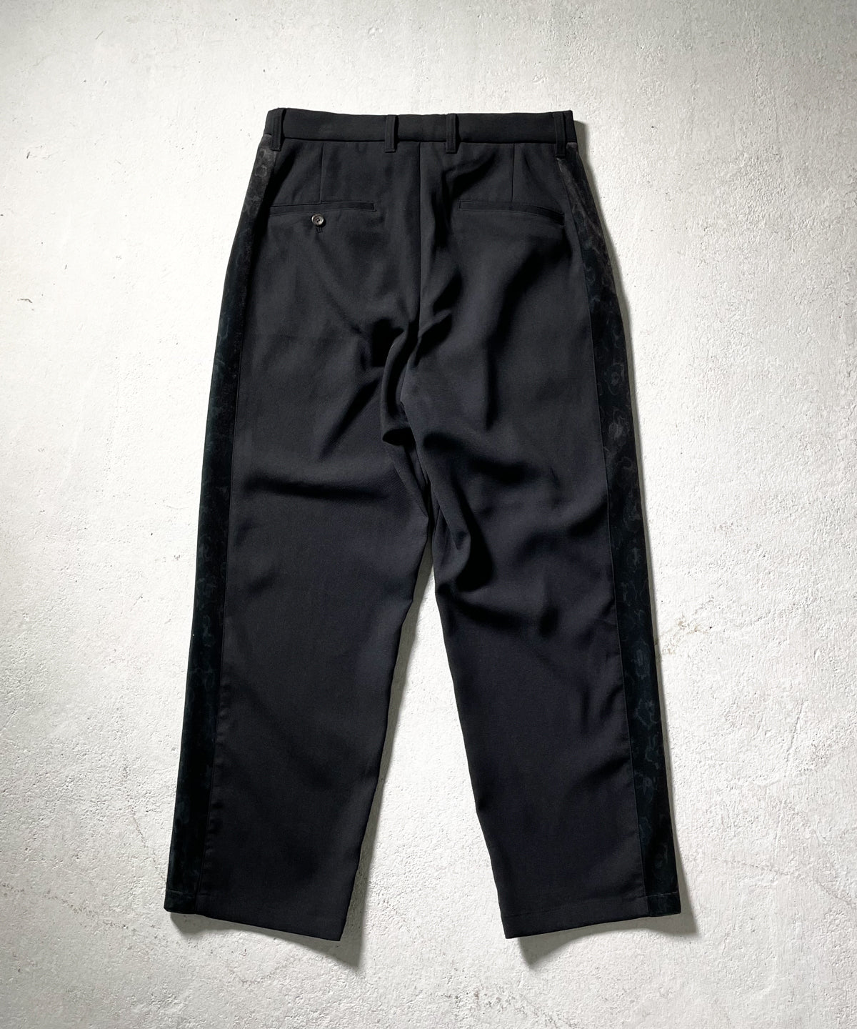 BUENA VISTA SLACKS SIDE LINE TUCK ブラック BUENA VISTA ブエナビスタ / SIDE LINE TUCK SLACKS サイド