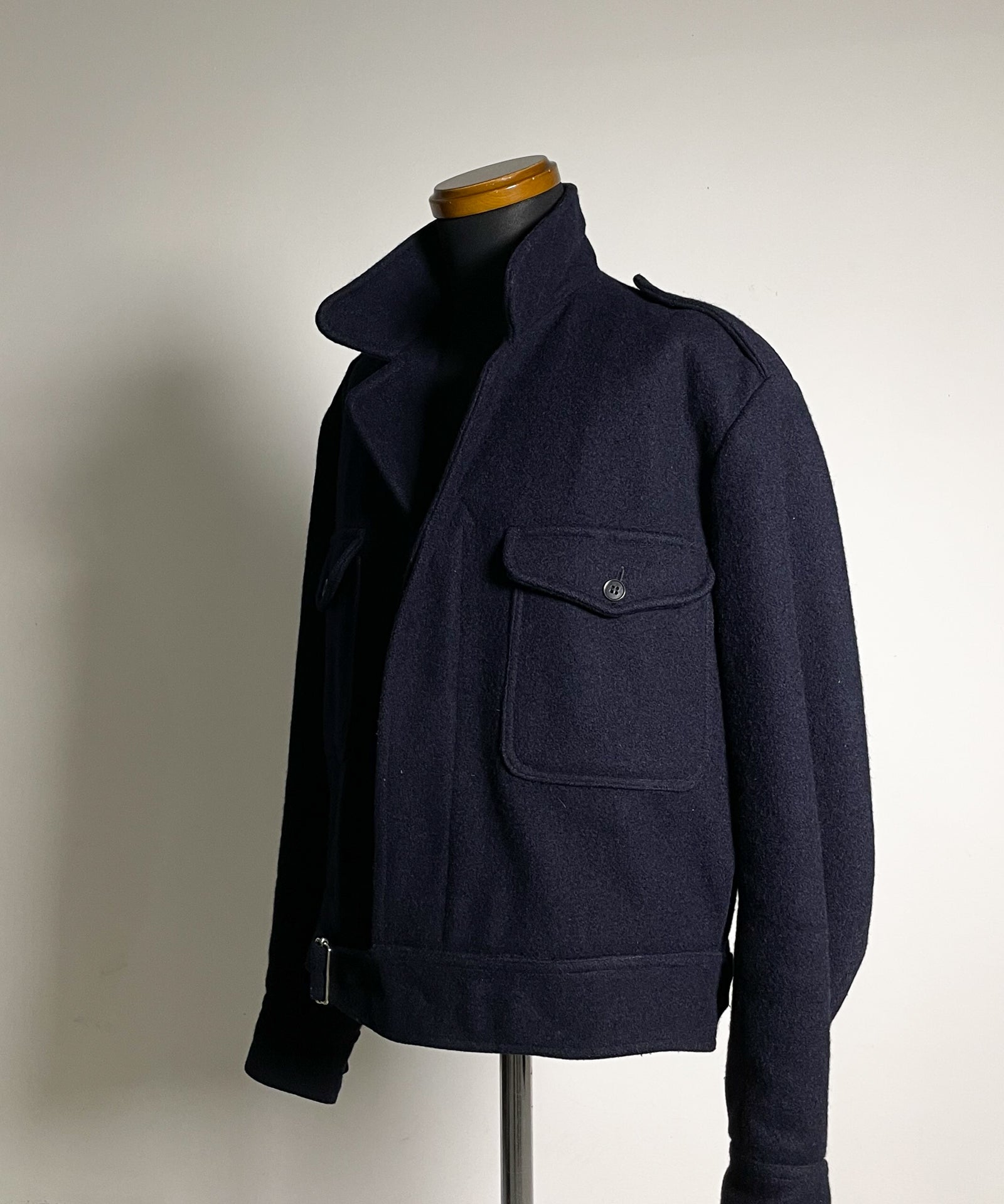 40s French vintage フレンチビンテージ　サイクリストジャケット 40's】French Vintage Leather Cyclist Jacket