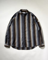 Zip Ombre Stripe Shirt