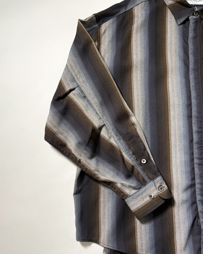 Zip Ombre Stripe Shirt