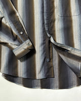Zip Ombre Stripe Shirt
