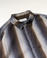 Zip Ombre Stripe Shirt