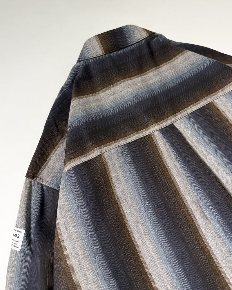 Zip Ombre Stripe Shirt