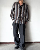 Zip Ombre Stripe Shirt
