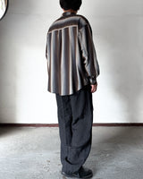 Zip Ombre Stripe Shirt