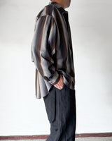 Zip Ombre Stripe Shirt