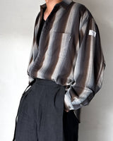 Zip Ombre Stripe Shirt