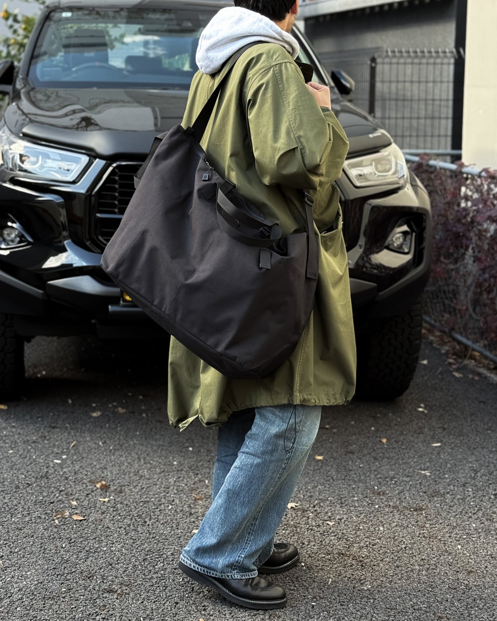 BAGSINPROGRESS / Traveler Duffer Large BLACK NYLON CANVAS バッグ