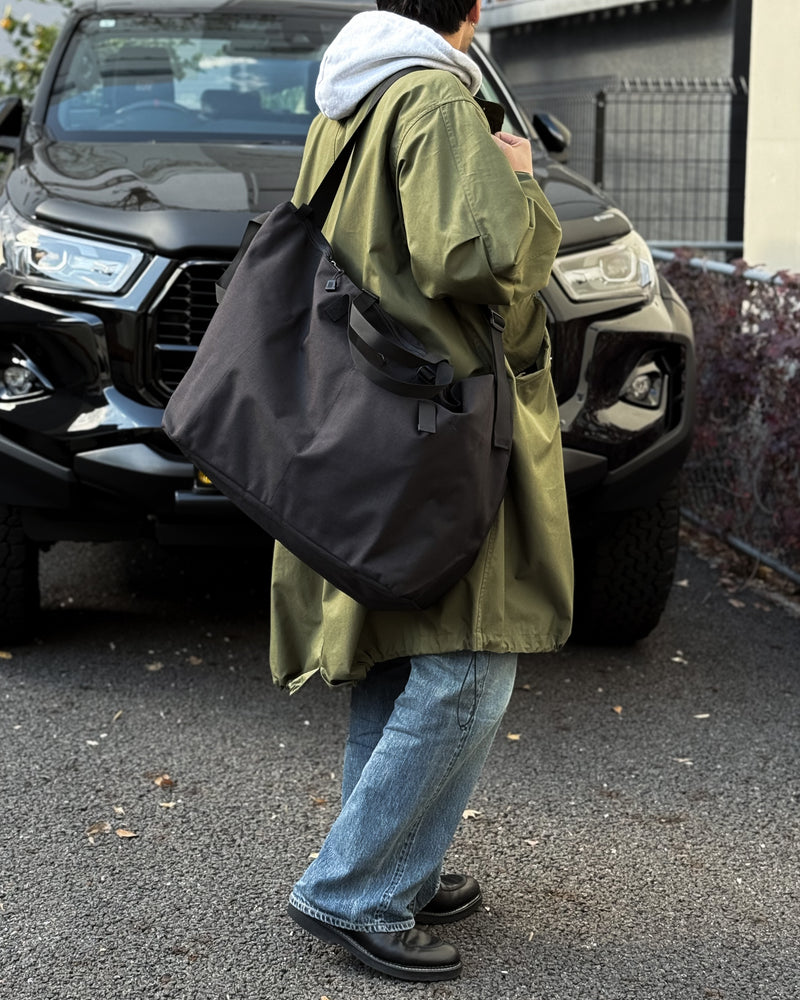 BAGSINPROGRESS / Traveler Duffer Large BLACK NYLON CANVAS バッグ