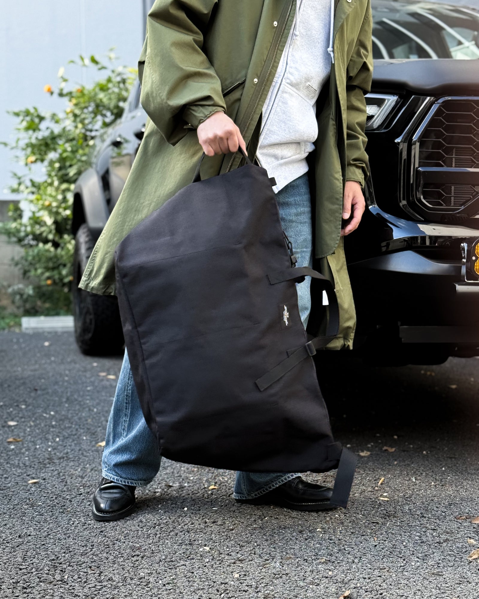 BAGSINPROGRESS / Traveler Duffer Large BLACK NYLON CANVAS バッグ