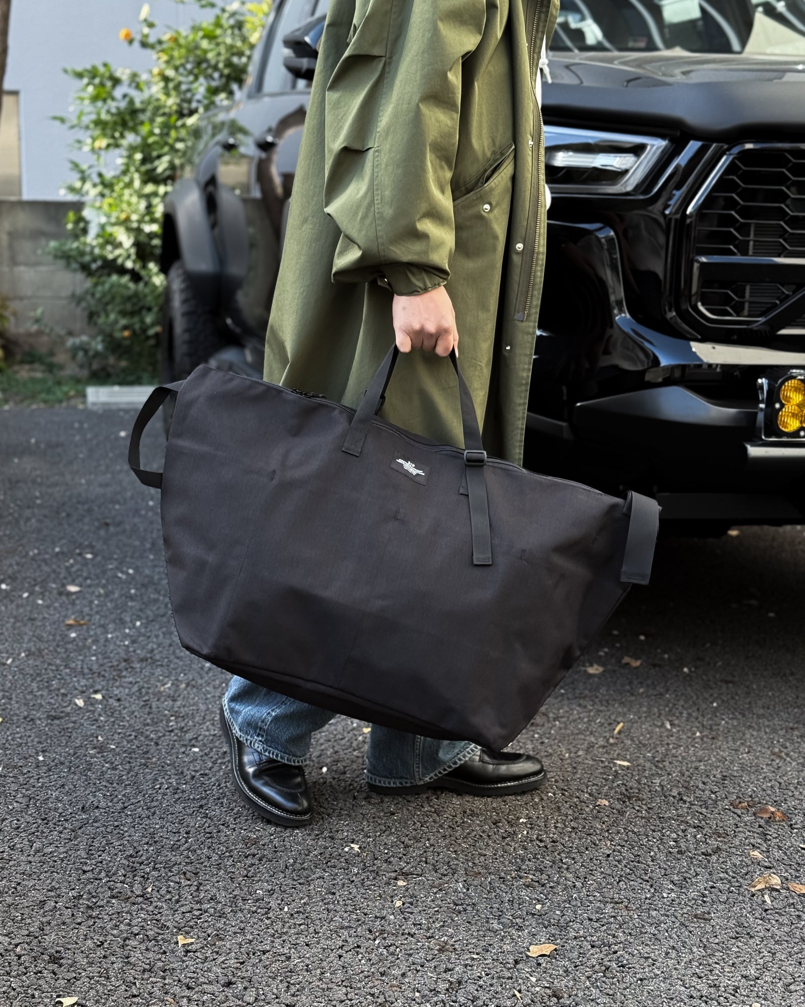 BAGSINPROGRESS / Traveler Duffer Large BLACK NYLON CANVAS バッグ