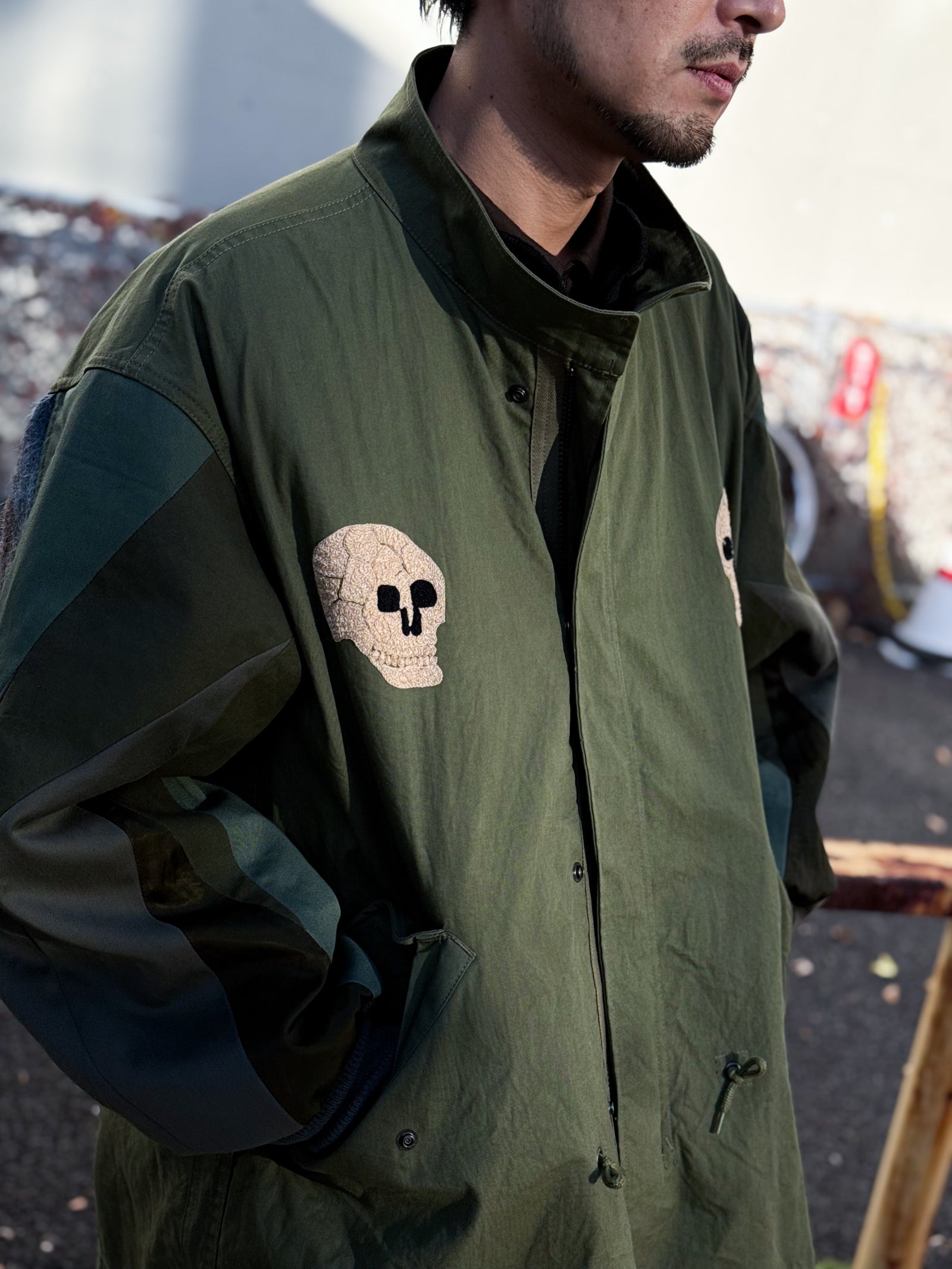 ジャケット・アウター Ghost of Harlem Y2K Skull Military Coat GHOST OF HARLEM - GHOST OF HARLEMの通販 by モゴモゴ's shop
