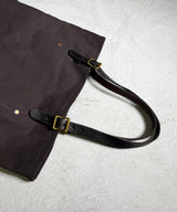 CANVAS×LEATHER TRAVEL TOTE BAG