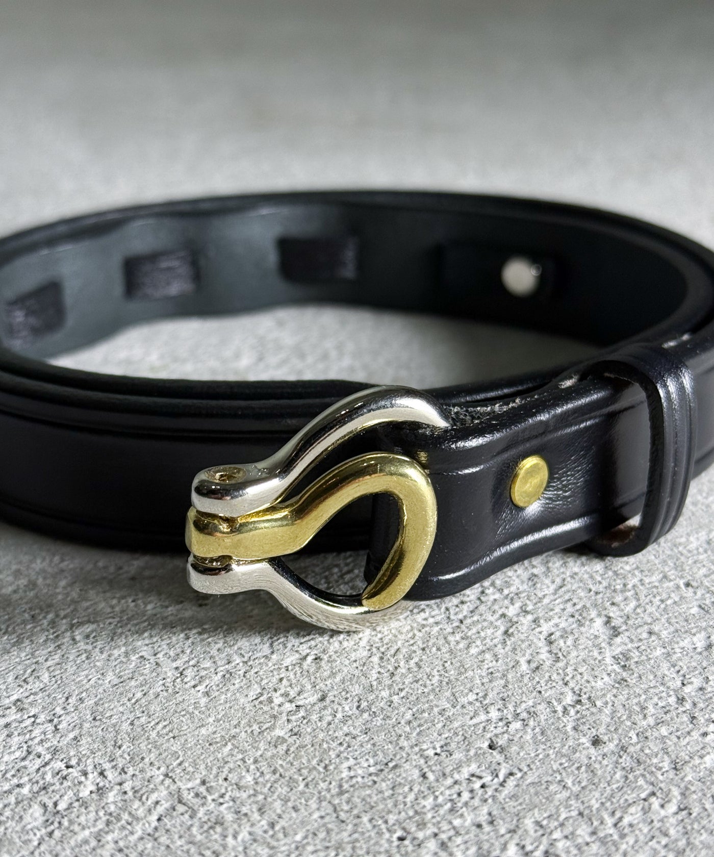 TORY LEATHER / 2TONE MINI HOOF PICK BELT トリーレザー ツートーン