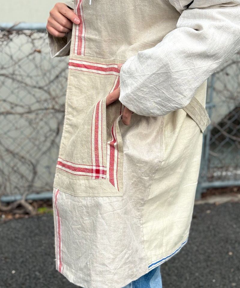 CHANGES / MANGELTUCH LINEN COAT チェンジーズ マングルクロスリネン