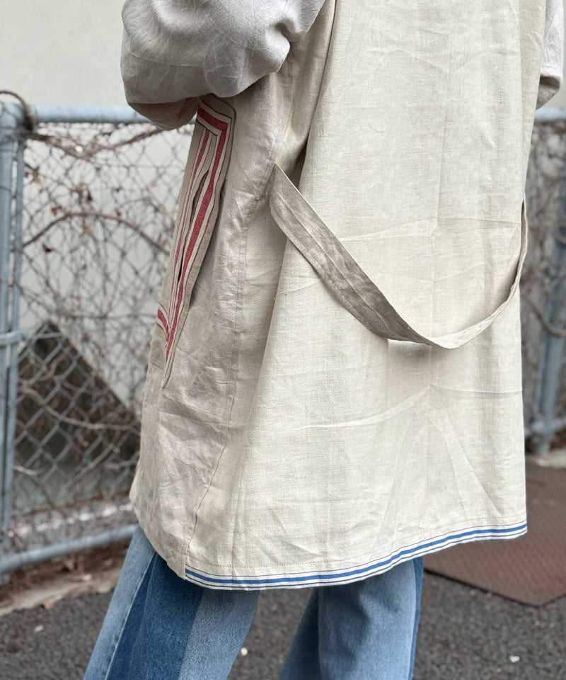 CHANGES / MANGELTUCH LINEN COAT チェンジーズ マングルクロスリネン