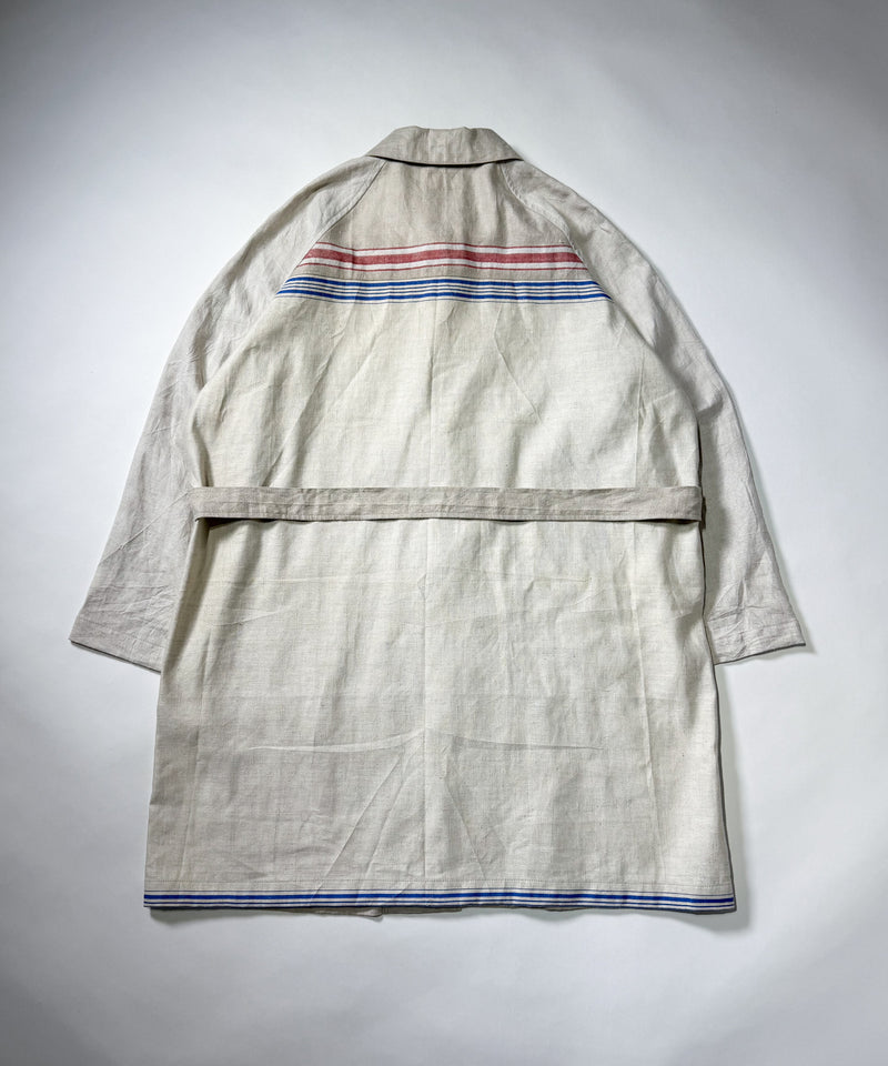 CHANGES / MANGELTUCH LINEN COAT チェンジーズ マングルクロスリネン